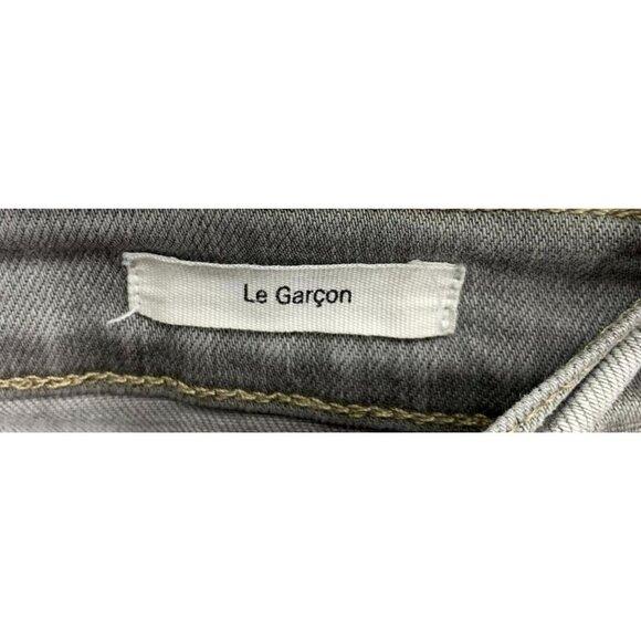 Frame Women Denim Jeans Size 31 Gray Le Garcon Skinny  Stretch Low Rise Button - Picture 7 of 9